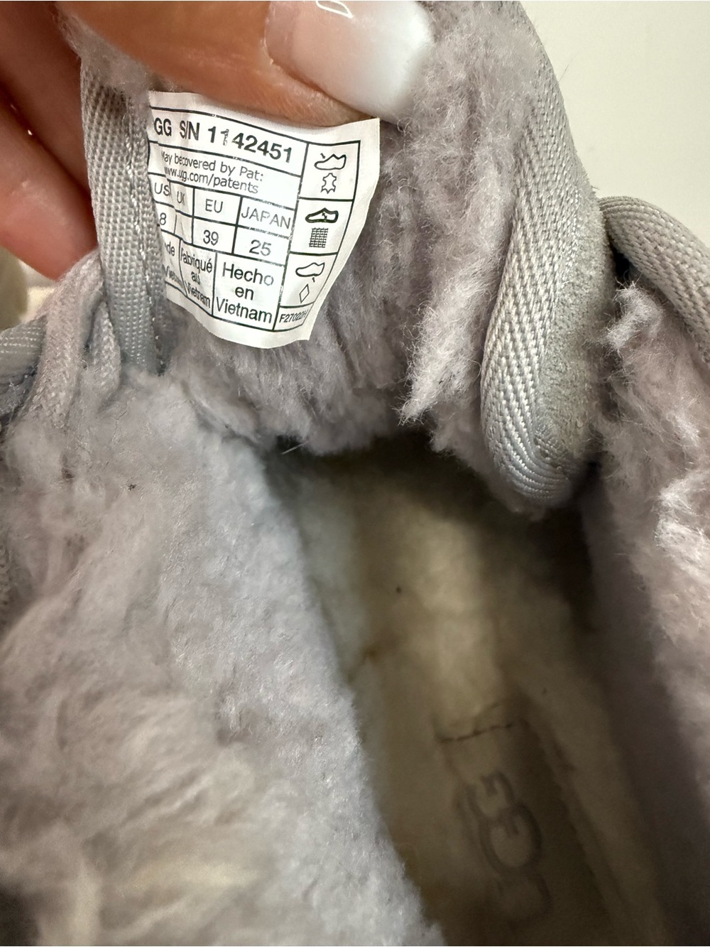 UGG Neumel Cozy Grey Suede Lace-Up Ankle Boots in size 8 - Picture 12 of 15